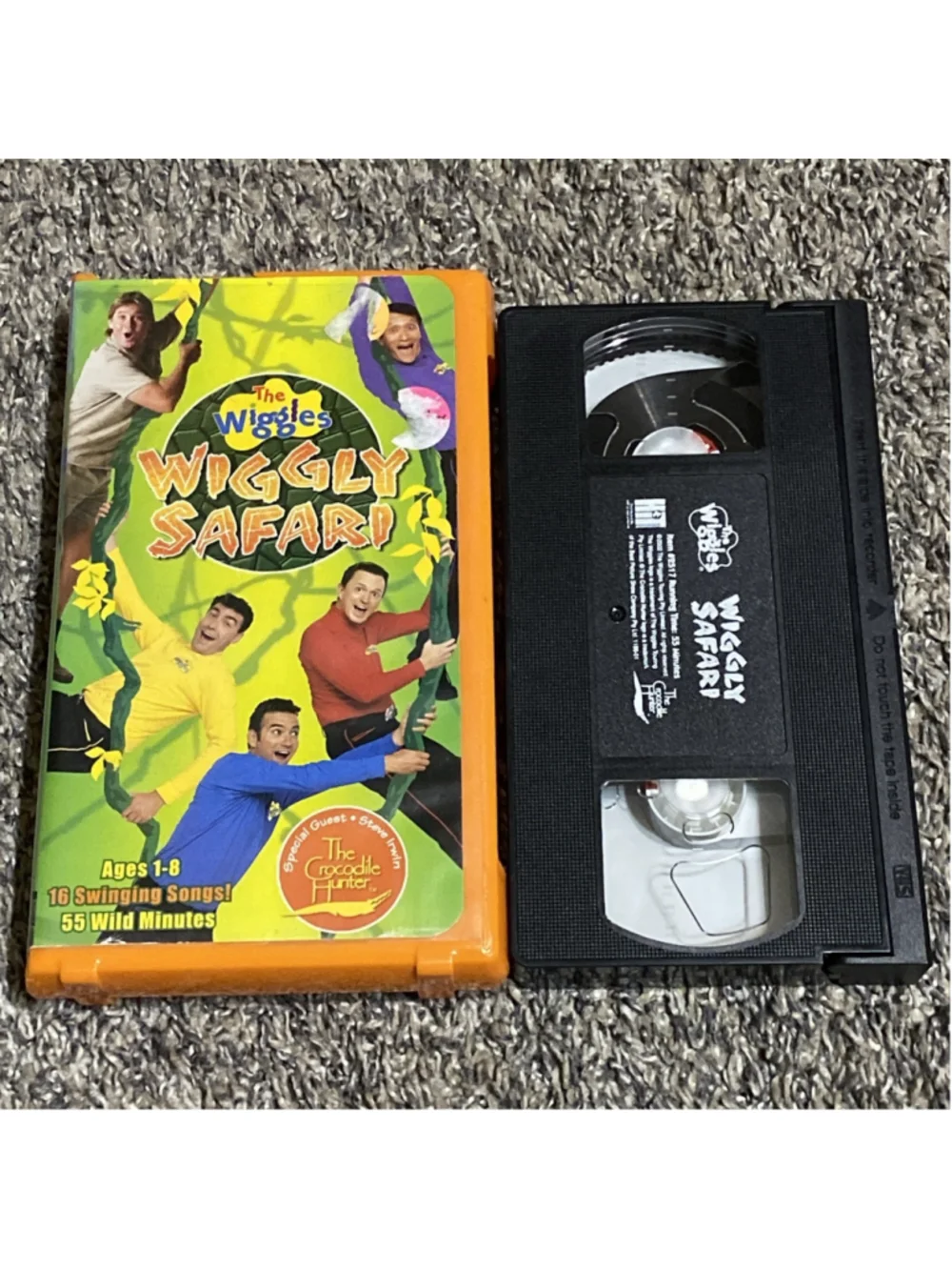 The Wiggles - Wiggly Safari (VHS 2002) Steve Irwin Crocodile Hunter Children TV